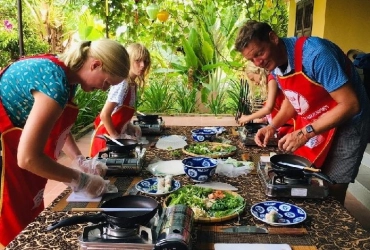 Tra Que villaggio - Tour in biciletta con corso di cucina (B, L)