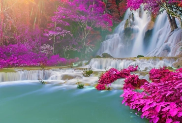 Luang Prabang - La cascata di Khouangsi - Visita della città (B/L)