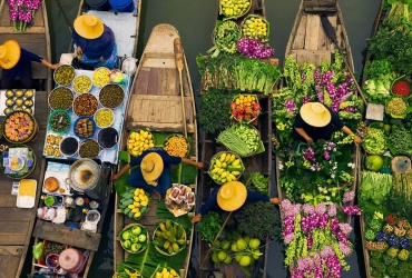 Bangkok - Mercato ferroviario di Maeklong - Mercato di galleggiante di Damnoen Saduak - Chiang Mai [B]