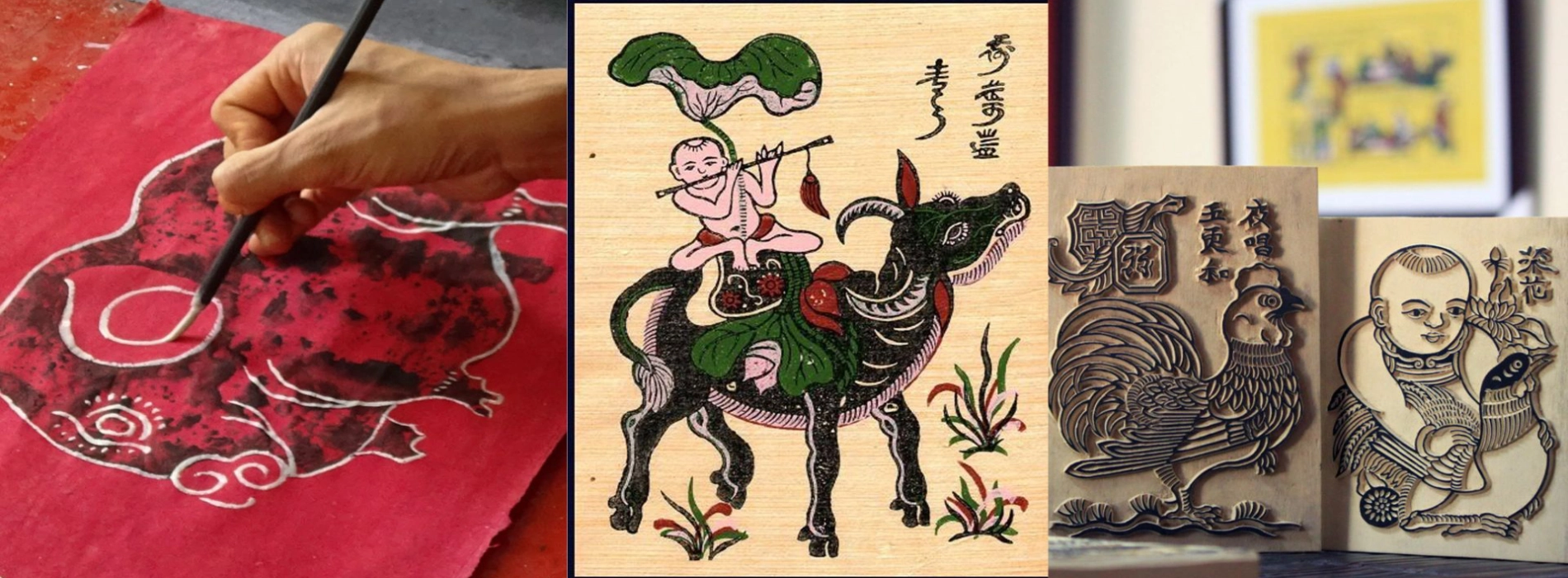 I dipinti di Dong Ho: l'essenza della cultura vietnamita