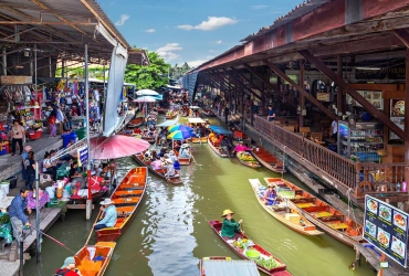 Bangkok - Mercato galleggiante di Damnoen Saduak - Bangkok (B)