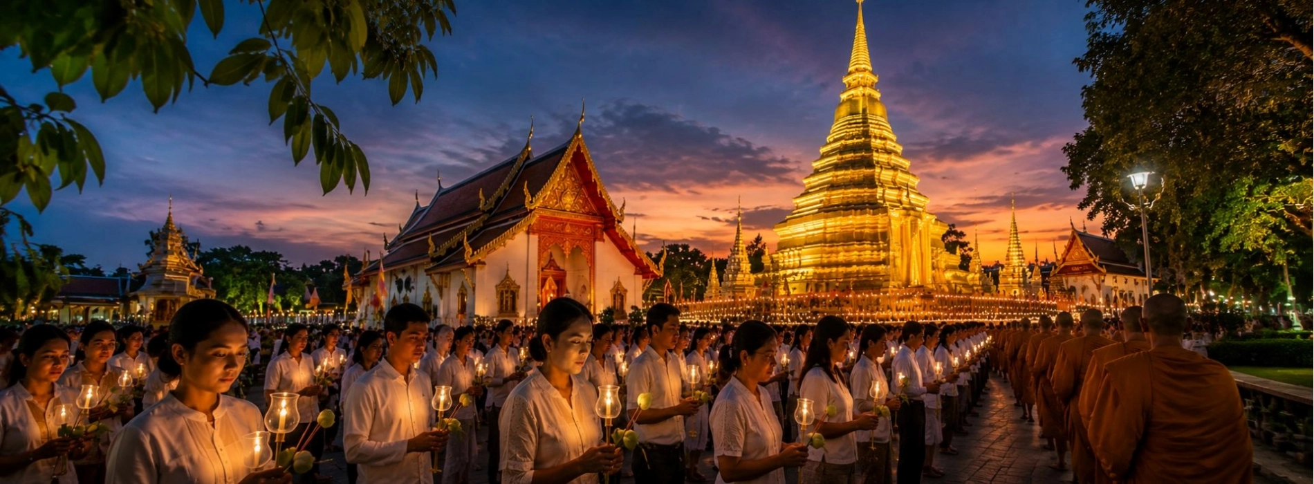 Asalha Puja: la festa buddhista della Thailandia