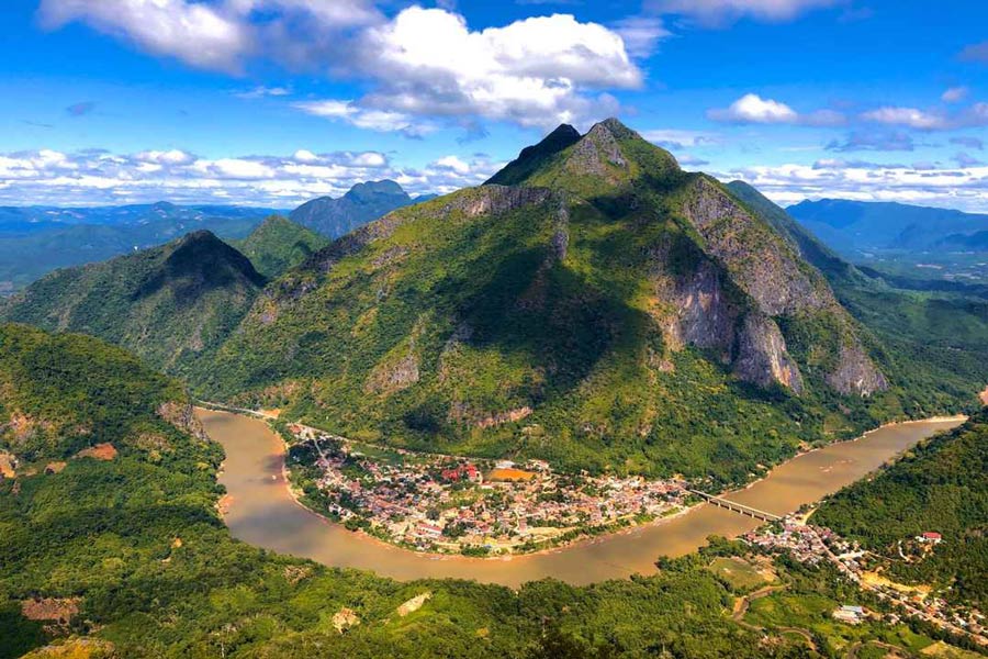 Panoramica di Huay Xai