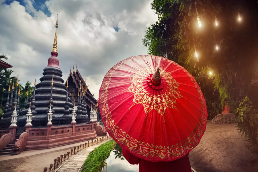 Il tempo nel regione della Thailandia a Luglio