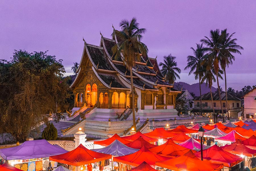 Mercato notturno di Luang Prabang