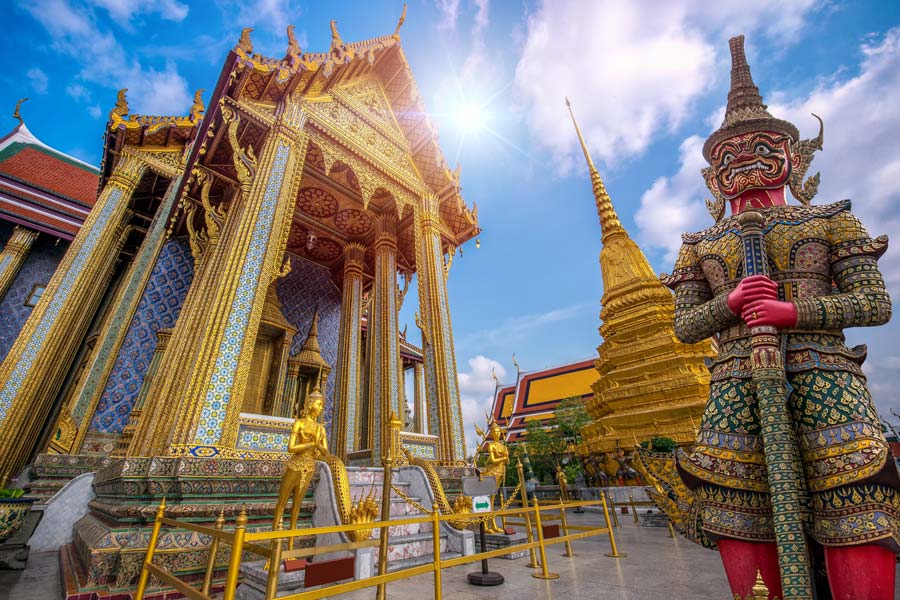 Panoramica di Wat Phra Kaew