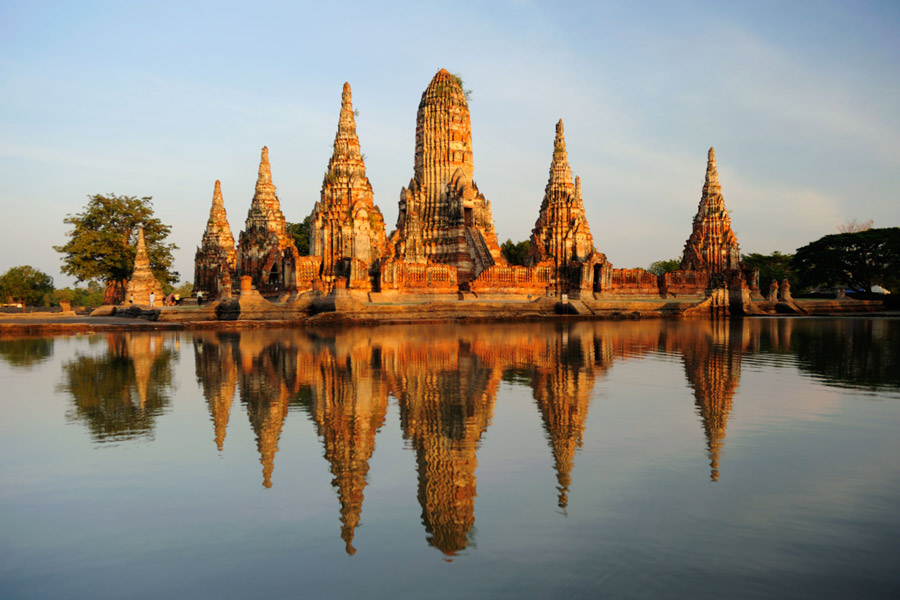 Panoramica di Wat Chaiwatthanaram