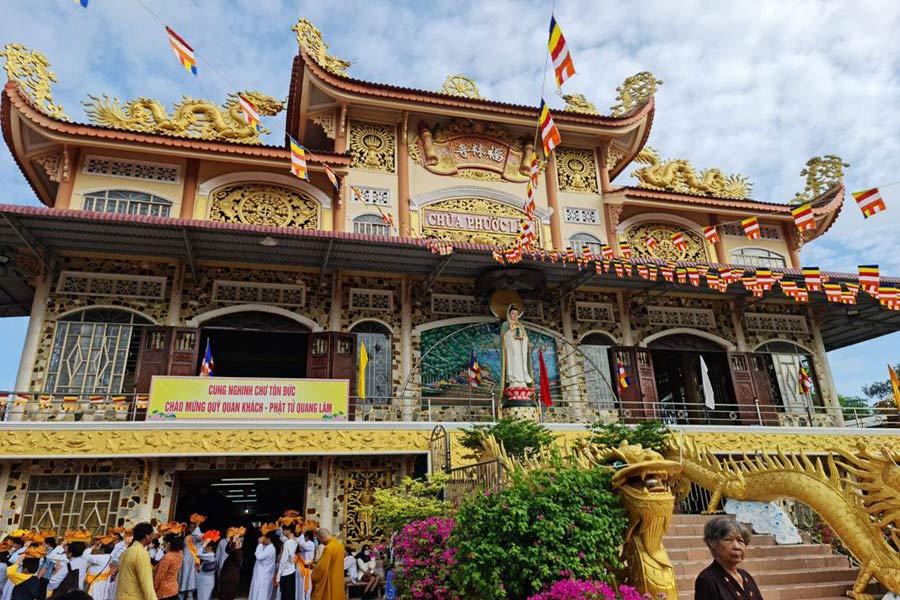L'architettura unica della Pagoda Phuoc Lam a Soc Trang