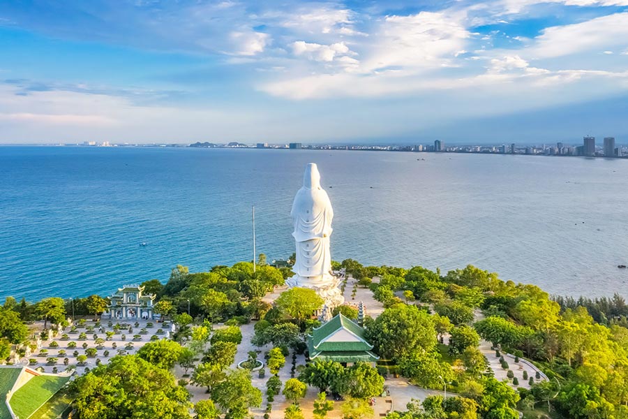 Pagoda di Linh Ung a Da Nang Vietnam