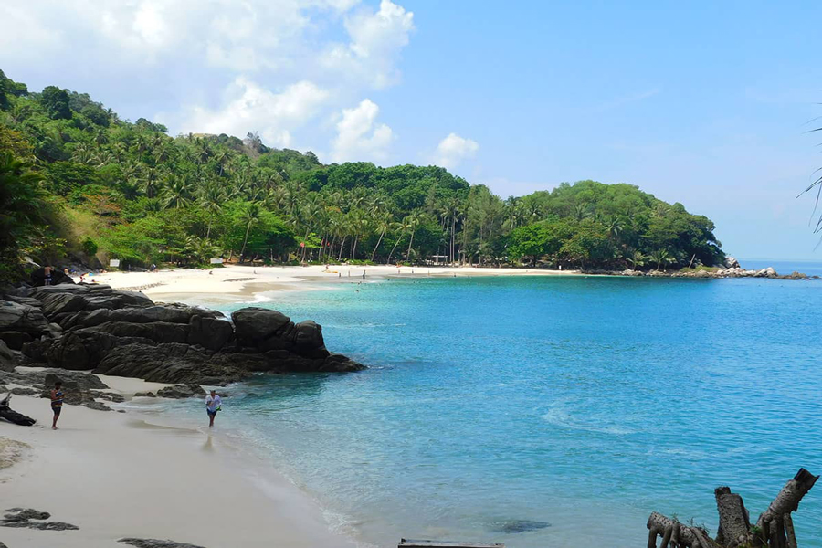 La bellissima vista della spiaggia di Freedom