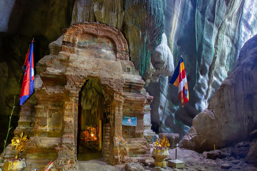 Tempio della grotta di Phnom Chhnork - Guida di viaggio in Cambogia 