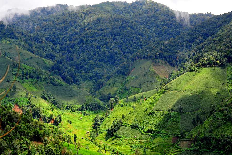 Panoramica di Mae Chaem