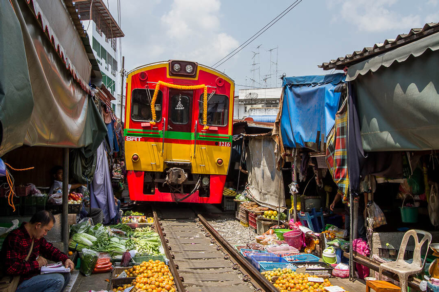 Panorama del mercato ferroviario di Maeklong