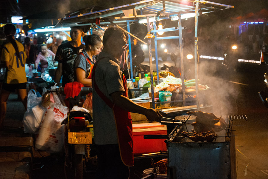 Mercato notturno di Pakse