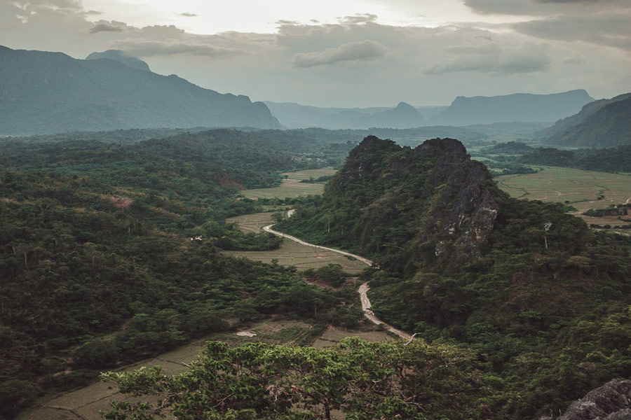 Punto di vista di Nam Xay (Vang Vieng)