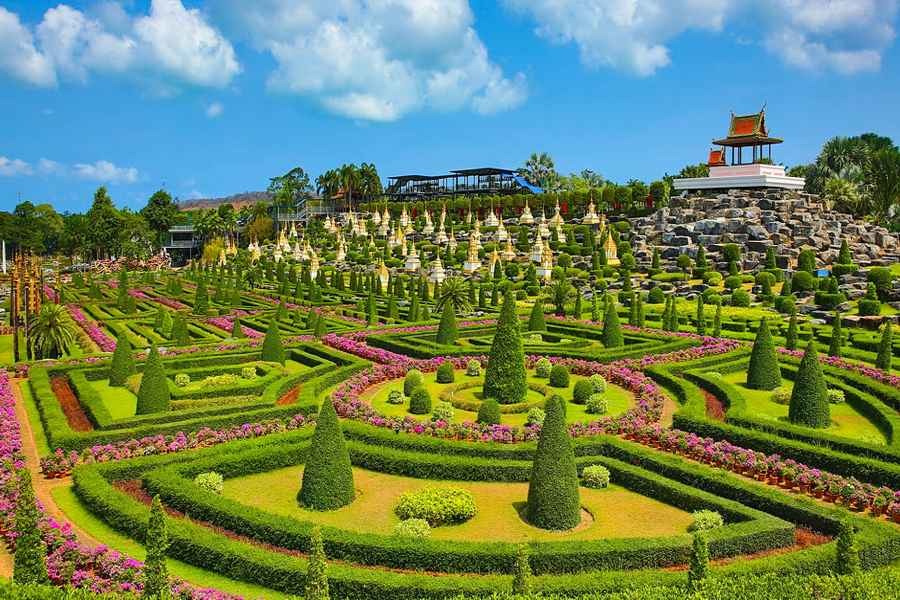 L'ampio giardino di Nong Nooch