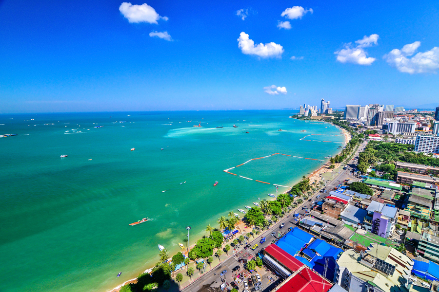 Spiaggia blu di Pattaya