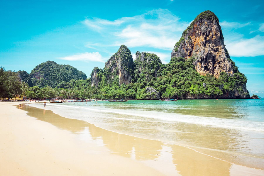 La bellissima vista della spiaggia di Railay