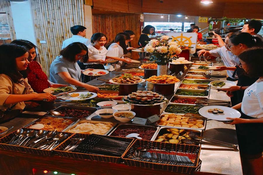 Riso vegetariano di Tinh Thuc Quan 