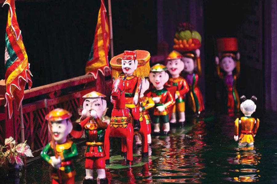 Teatro delle marionette sull'acqua Thang Long
