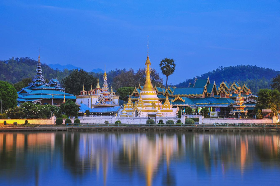 Tempio Wat Jong Kham a Mae Hong Son