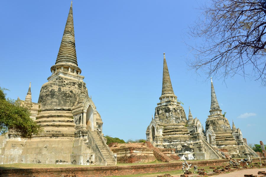 Tre stupa principali