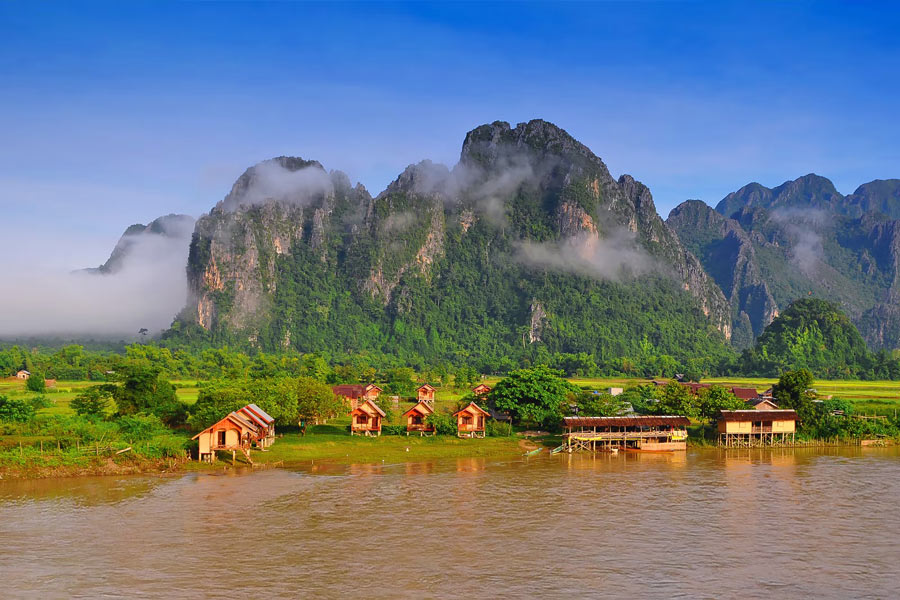 Panoramica di Vang Vieng