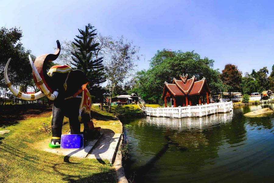 Panoramica di Wat Nam Hoo