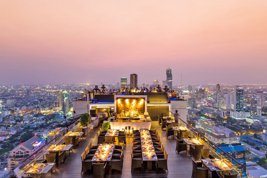Bar sul tetto a Bangkok