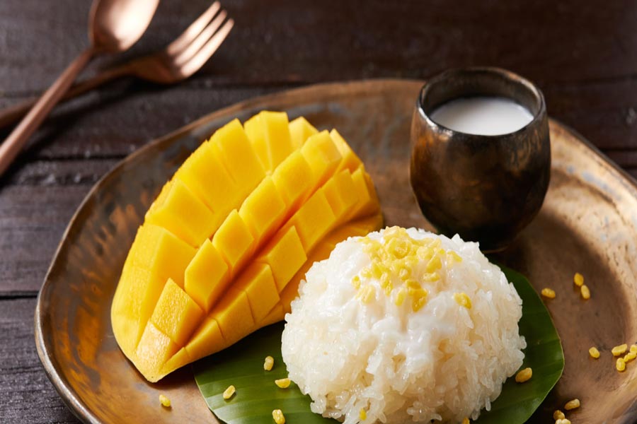 Khao Niao Mamuang (Riso Appiccicoso al Mango)