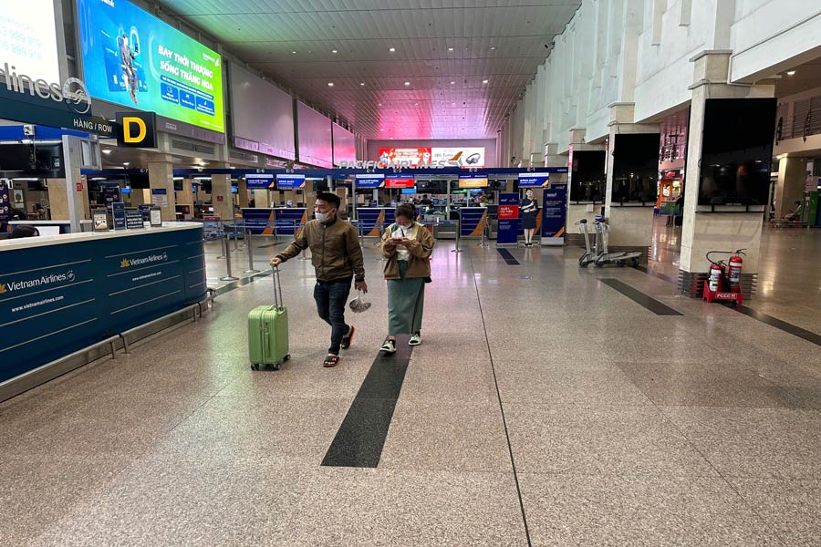 Immagini degli aeroporti in Vietnam nella bassa stagione