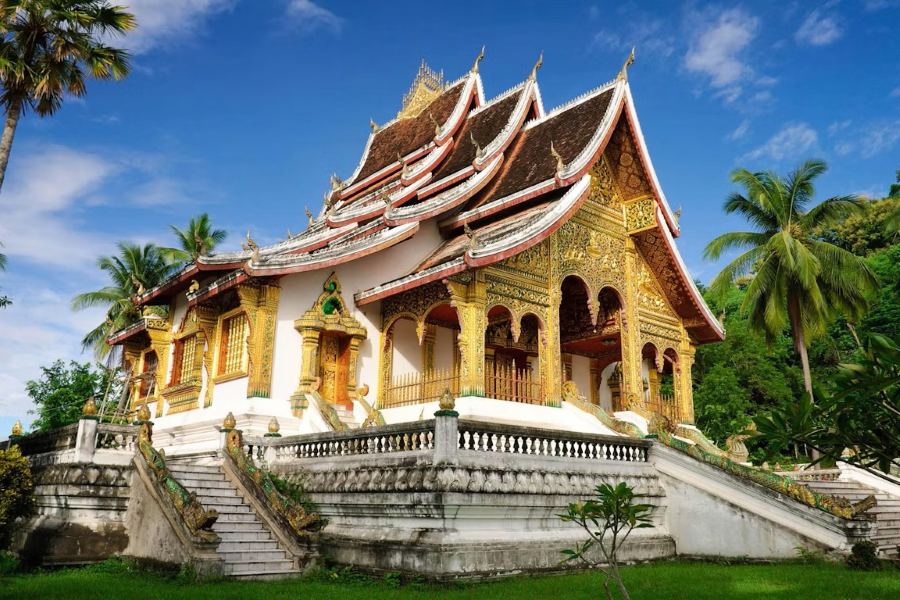 Il tempio Haw Pha Bang a Luang Prabang 
