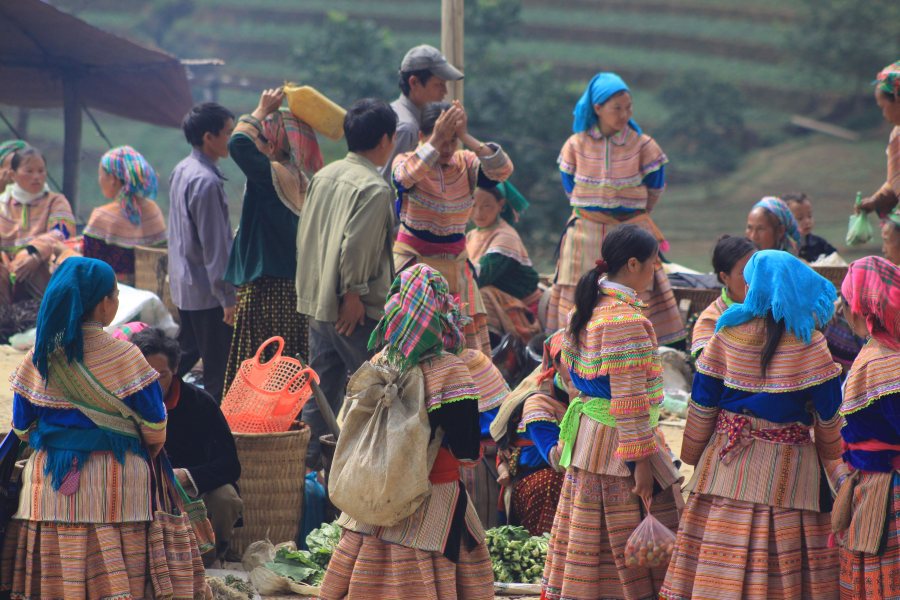 Mercato etnico di Bac Ha