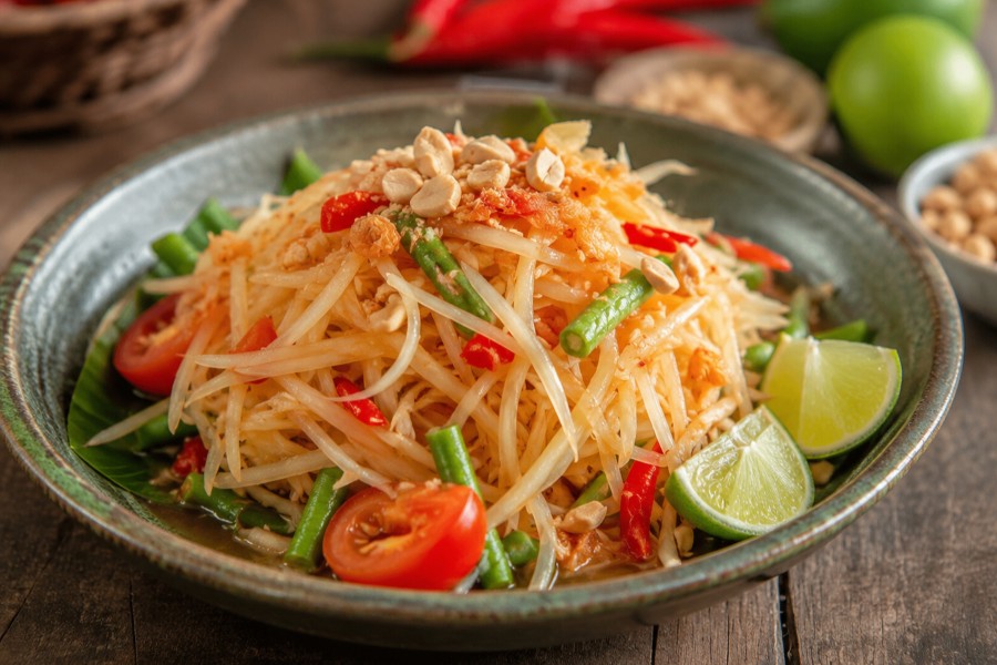 Tam Mak Hoong: insalata di papaya verde