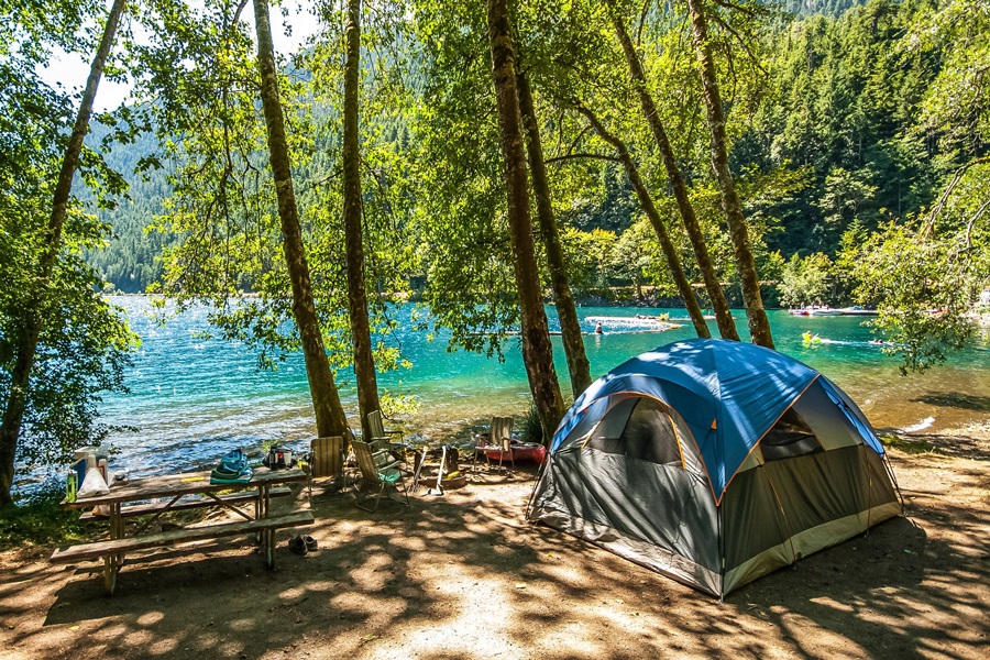 Anche il pernottamento nel parco è un'attività da non perdere