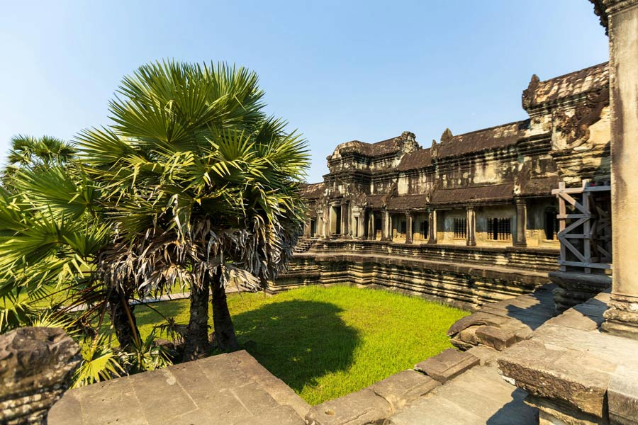 Angkor wat alba o tramonto