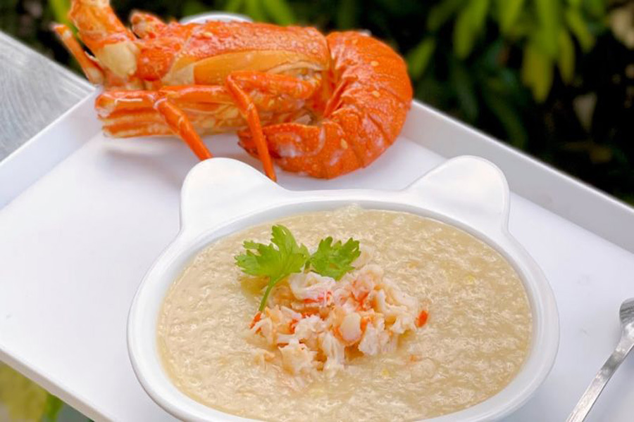 Zuppa di riso con aragosta