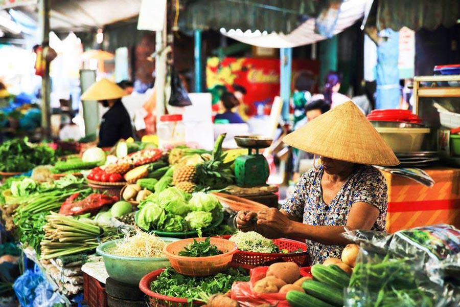 Il mercato tradizionale in Vietnam