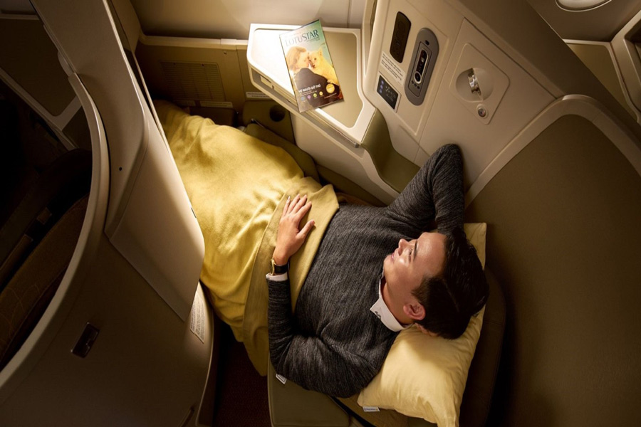 Il comfort dei posti in business class