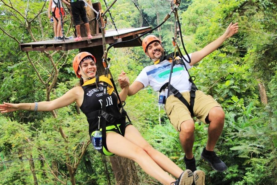 cose da fare a phuket: zipline nella giungla