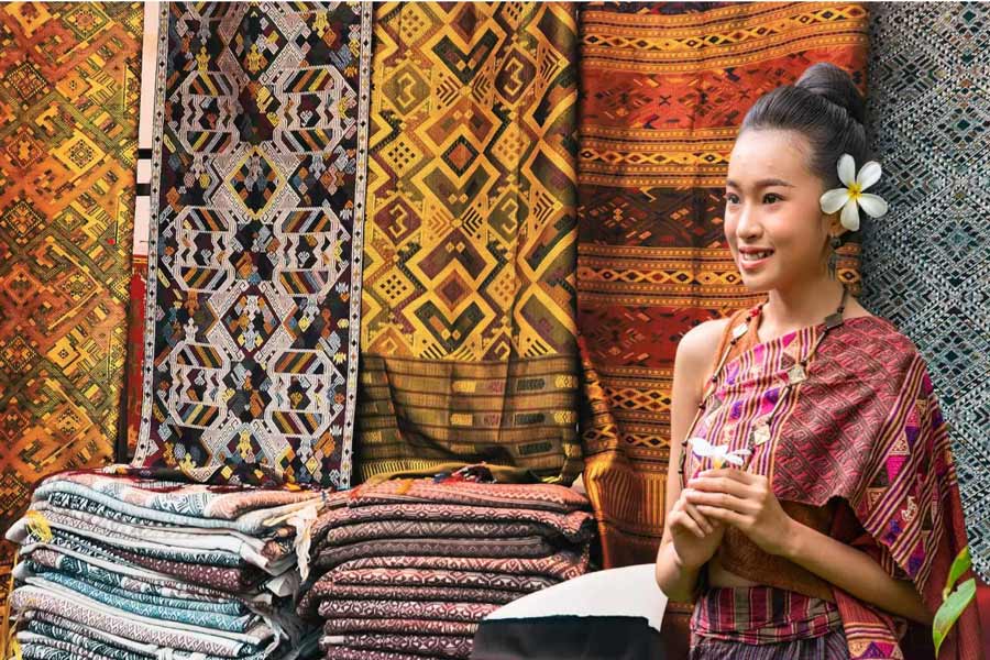 Simbolismo nei tessuti del Laos: motivi e colori