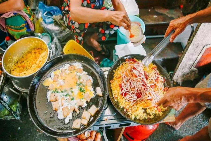 La cucina di strada a Stung Treng