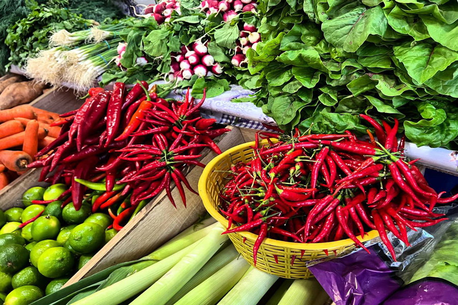 Varietà di frutta e verdura