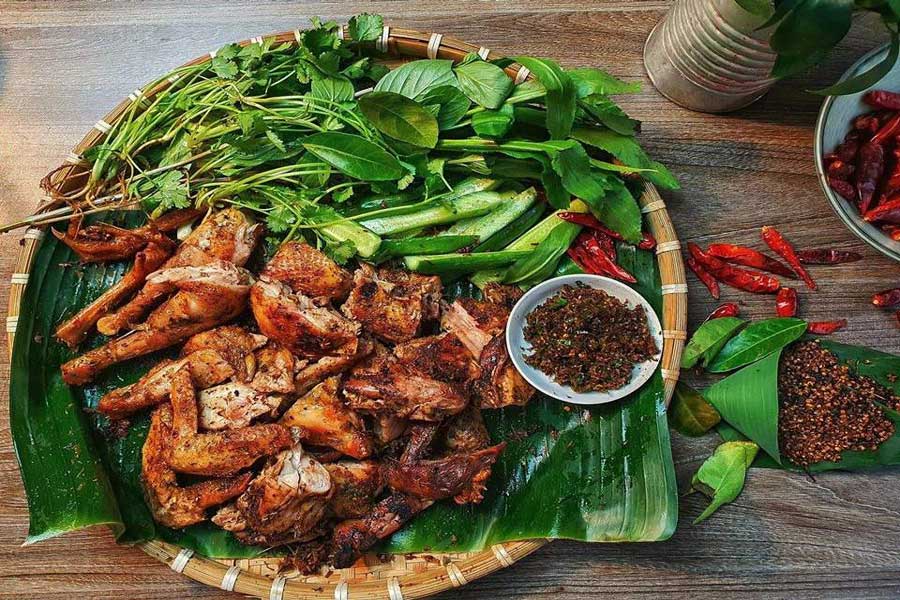 il pollo alla griglia Khmer