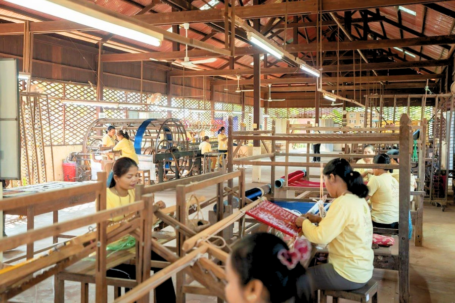 Un giorno nella Fattoria della Seta di Angkor, Siem Riep