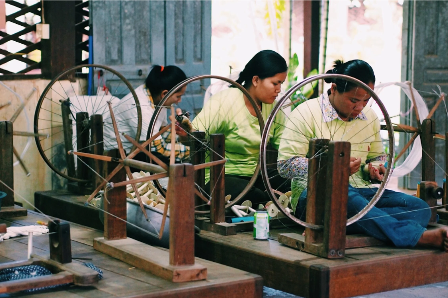 Un giorno nella Fattoria della Seta di Angkor, Siem Riep