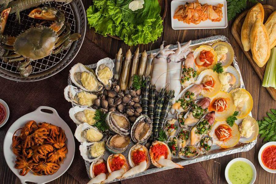 i frutti di mare freschi