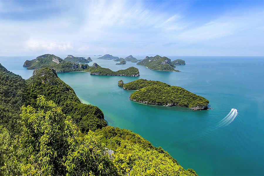 Splendide vedute del Parco Marino Nazionale di Mu Ko Ang Thong