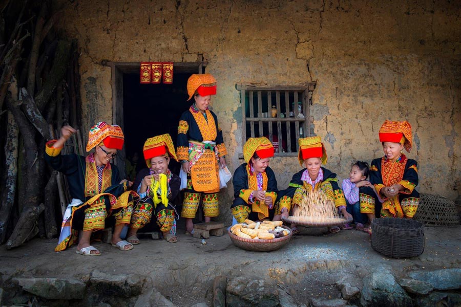 Gruppo etnico Dao a Lai Chau, Vietnam