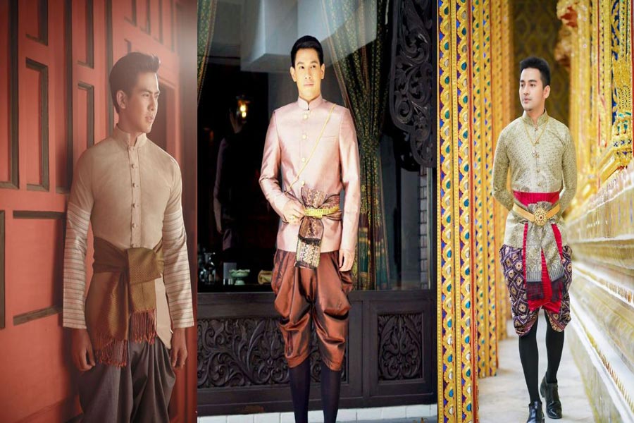 Chut Thai formale da uomo - Suea Phraratchathan